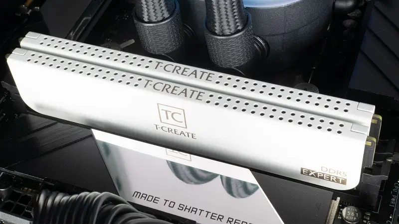 Ram TeamGroup T-Create Expert DDR5 White 32GB (2x16GB) Bus 6000MHz